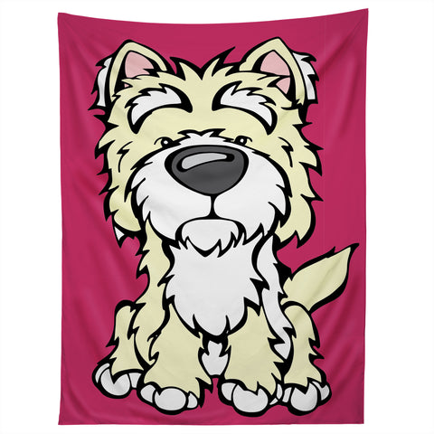 Angry Squirrel Studio Westie 40 Tapestry
