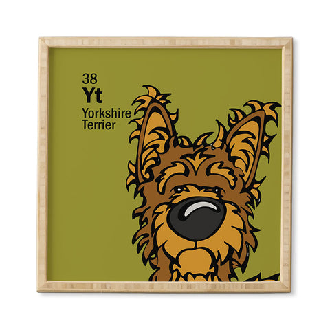 Angry Squirrel Studio Yorkshire Terrier 38 Framed Wall Art