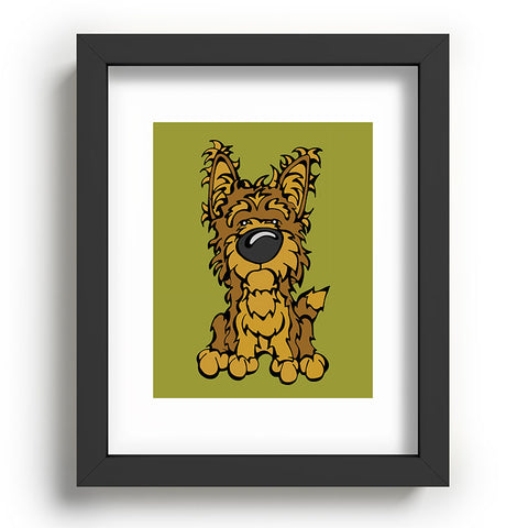 Angry Squirrel Studio Yorkshire Terrier 38 Recessed Framing Rectangle