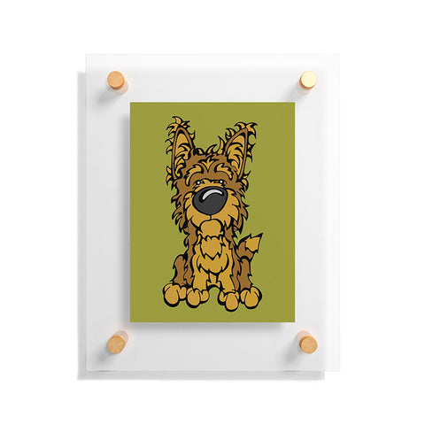 Angry Squirrel Studio Yorkshire Terrier 38 Floating Acrylic Print