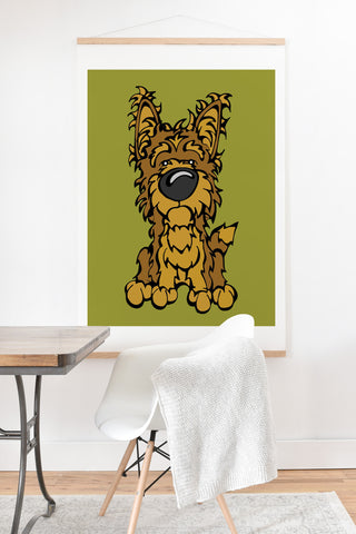 Angry Squirrel Studio Yorkshire Terrier 38 Art Print And Hanger