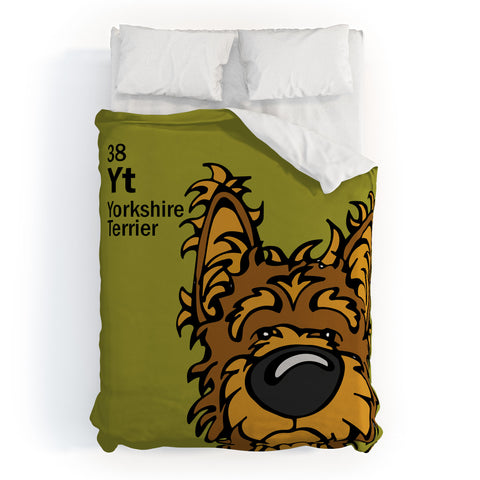 Angry Squirrel Studio Yorkshire Terrier 38 Duvet Cover