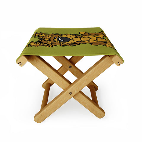 Angry Squirrel Studio Yorkshire Terrier 38 Folding Stool