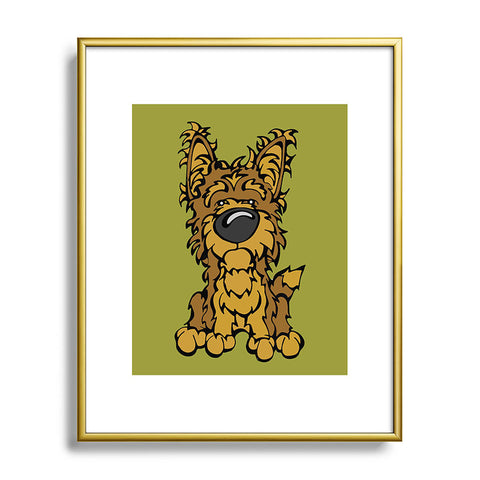 Angry Squirrel Studio Yorkshire Terrier 38 Metal Framed Art Print