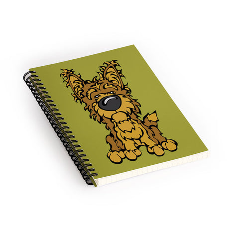 Angry Squirrel Studio Yorkshire Terrier 38 Spiral Notebook