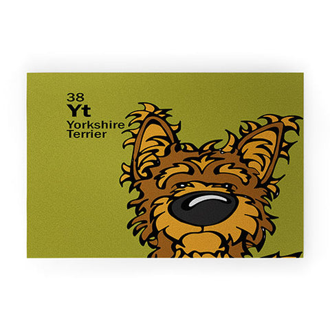 Angry Squirrel Studio Yorkshire Terrier 38 Welcome Mat