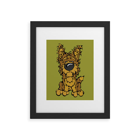 Angry Squirrel Studio Yorkshire Terrier 38 Framed Art Print