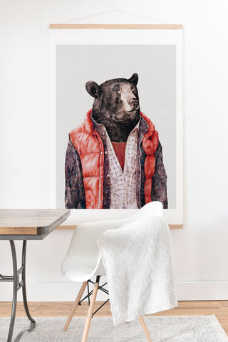 Animal Crew Black Bear Art Print And Hanger