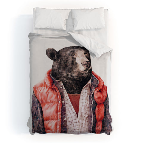 Animal Crew Black Bear Duvet Cover