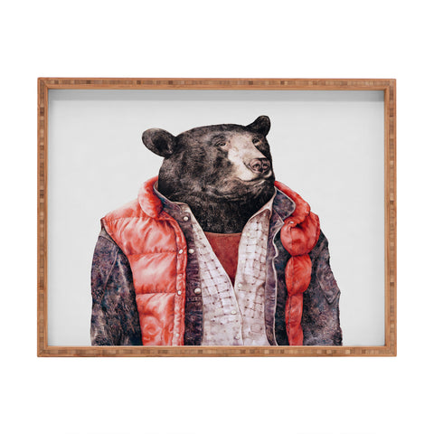 Animal Crew Black Bear Rectangular Tray