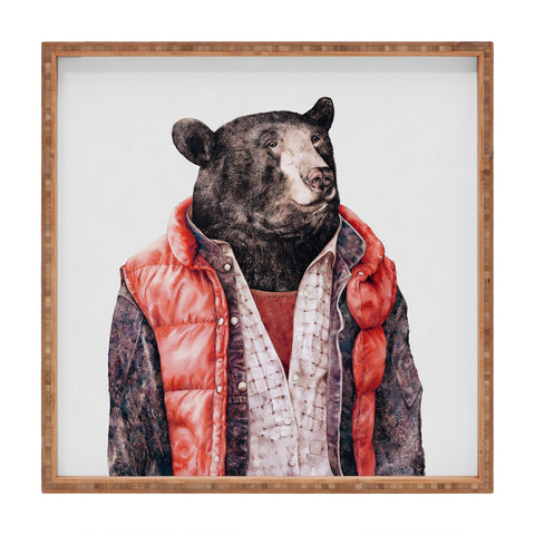 Animal Crew Black Bear Square Tray