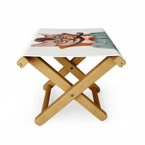 Animal Crew Eclectic Cat Folding Stool