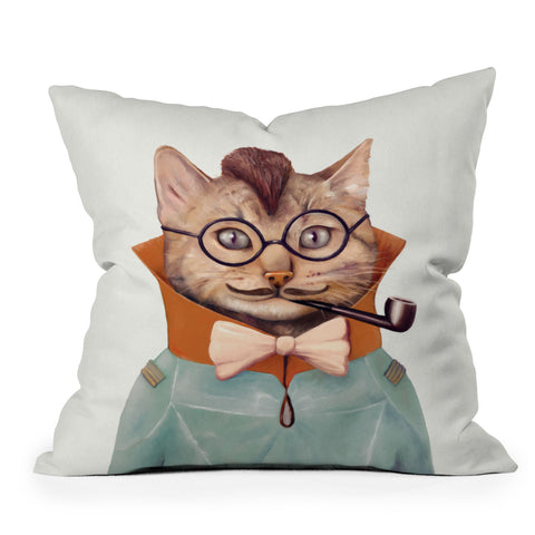 Animal Crew Eclectic Cat Throw Pillow