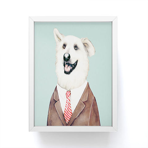 Animal Crew Happy Dog Framed Mini Art Print