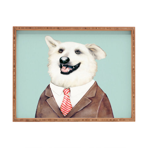 Animal Crew Happy Dog Rectangular Tray