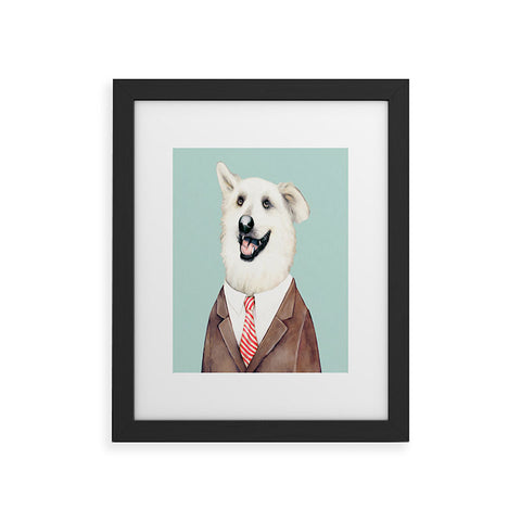 Animal Crew Happy Dog Framed Art Print