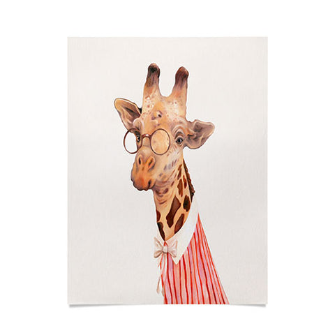 Animal Crew Lady Giraffe Poster