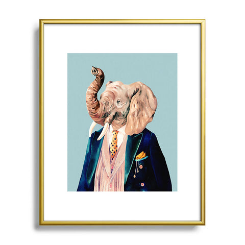 Animal Crew Mr Elephant Metal Framed Art Print