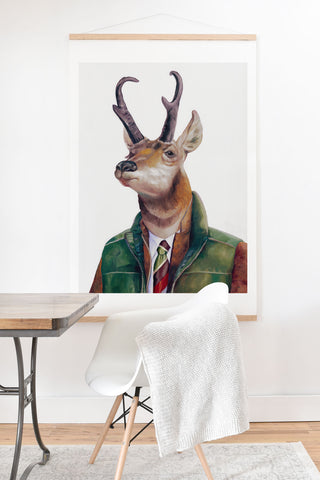 Animal Crew Pronghorn Deer Art Print And Hanger