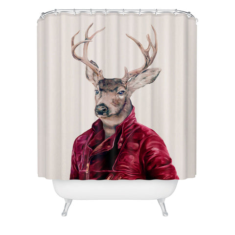 Animal Crew Red Deer Shower Curtain