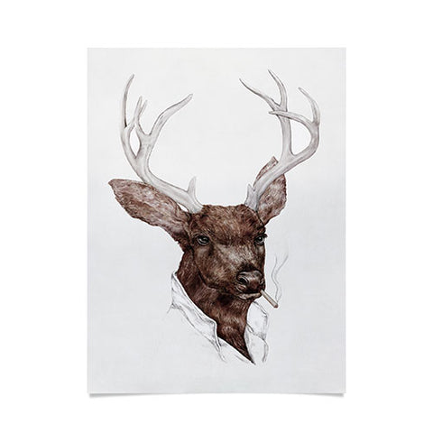 Animal Crew Smoking Buck Poster