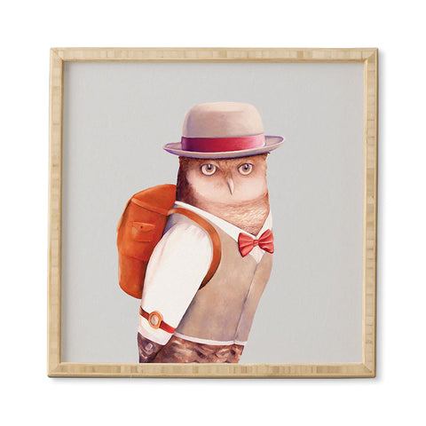 Animal Crew Travel Owl Framed Wall Art