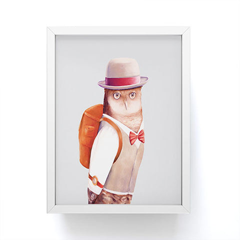 Animal Crew Travel Owl Framed Mini Art Print