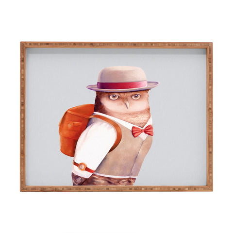 Animal Crew Travel Owl Rectangular Tray