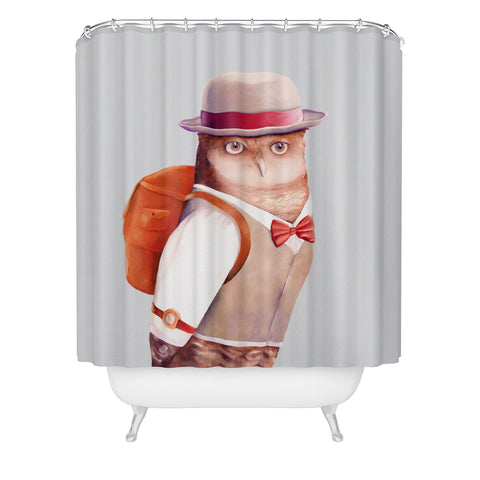 Animal Crew Travel Owl Shower Curtain