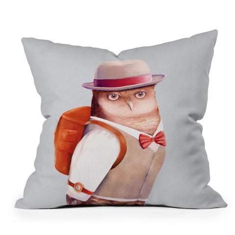 Animal Crew Travel Owl Throw Pillow