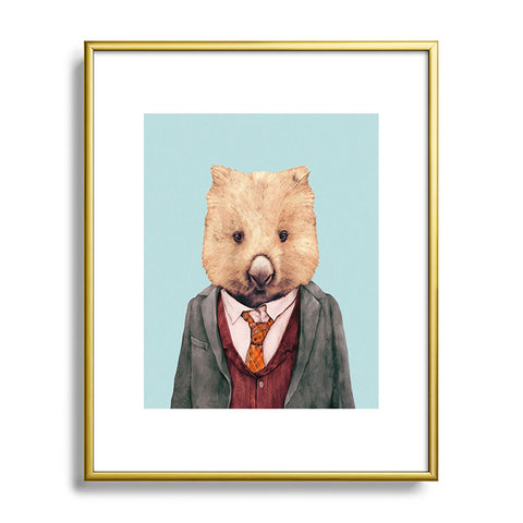 Animal Crew Wombat Metal Framed Art Print