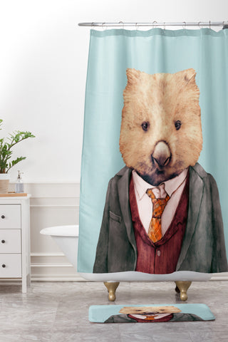 Animal Crew Wombat Shower Curtain And Mat