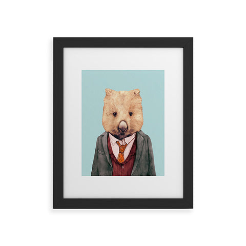 Animal Crew Wombat Framed Art Print