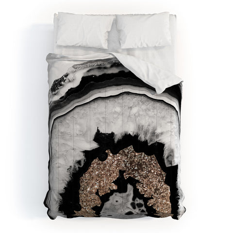 Anita's & Bella's Artwork Agate Gold Glitter 1 Comforter