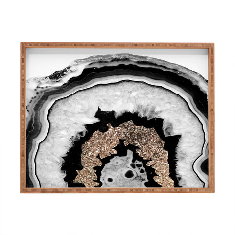 Anita's & Bella's Artwork Agate Gold Glitter 1 Rectangular Tray