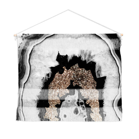 Anita's & Bella's Artwork Agate Gold Glitter 1 Wall Hanging Landscape