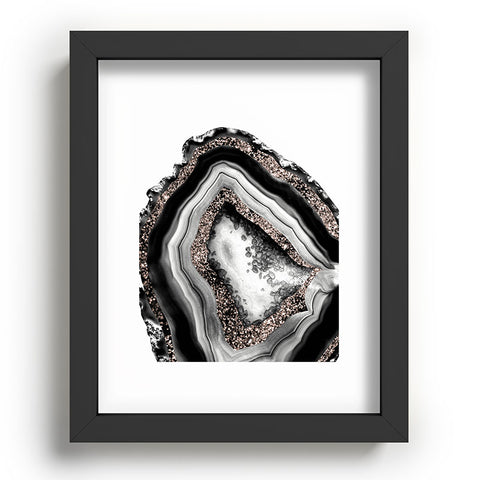 Anita's & Bella's Artwork Agate Rose Gold Glam 4 Recessed Framing Rectangle