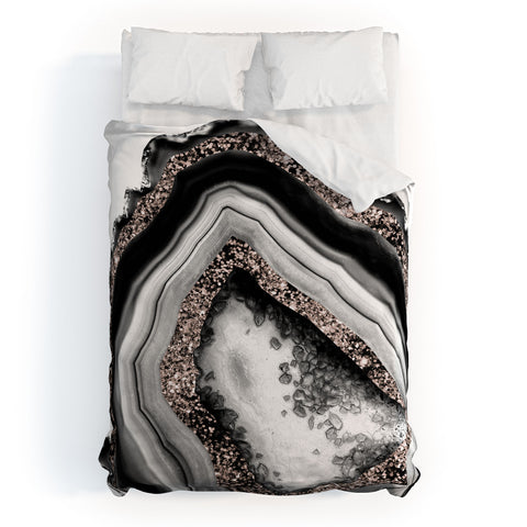 Anita's & Bella's Artwork Agate Rose Gold Glam 4 Duvet Cover