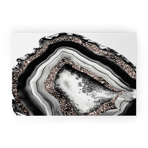 Anita's & Bella's Artwork Agate Rose Gold Glam 4 Welcome Mat