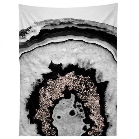 Anita's & Bella's Artwork Agate Rose Gold Glitter 1 Tapestry