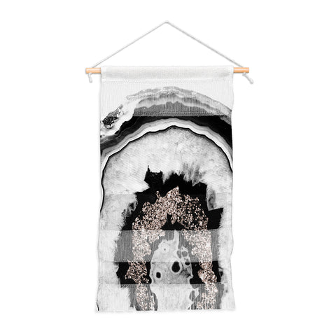 Anita's & Bella's Artwork Agate Rose Gold Glitter 1 Wall Hanging Portrait