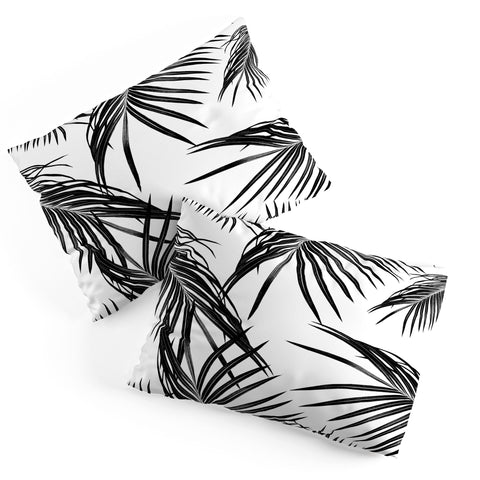 Anita's & Bella's Artwork Black Palm Leaves Dream 1 Pillow Shams