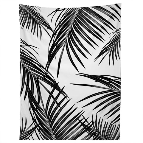 Anita's & Bella's Artwork Black Palm Leaves Dream 1 Tapestry