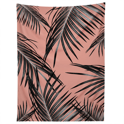 Anita's & Bella's Artwork Black Palm Leaves Dream 5 Tapestry