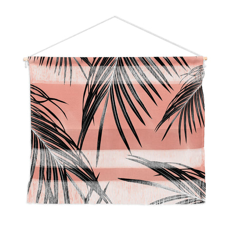 Anita's & Bella's Artwork Black Palm Leaves Dream 5 Wall Hanging Landscape
