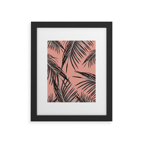 Anita's & Bella's Artwork Black Palm Leaves Dream 5 Framed Art Print