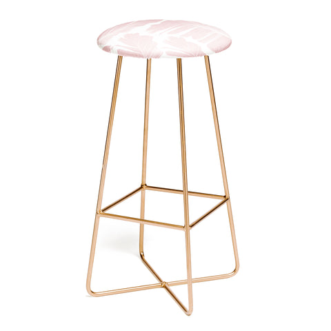 Anita's & Bella's Artwork Blush Banana Leaves Dream 11 Bar Stool