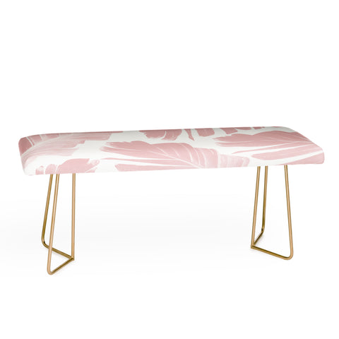 Anita's & Bella's Artwork Blush Banana Leaves Dream 11 Bench