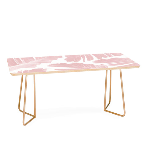 Anita's & Bella's Artwork Blush Banana Leaves Dream 11 Coffee Table
