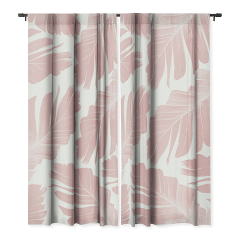 Anita's & Bella's Artwork Blush Banana Leaves Dream 11 Blackout Non Repeat